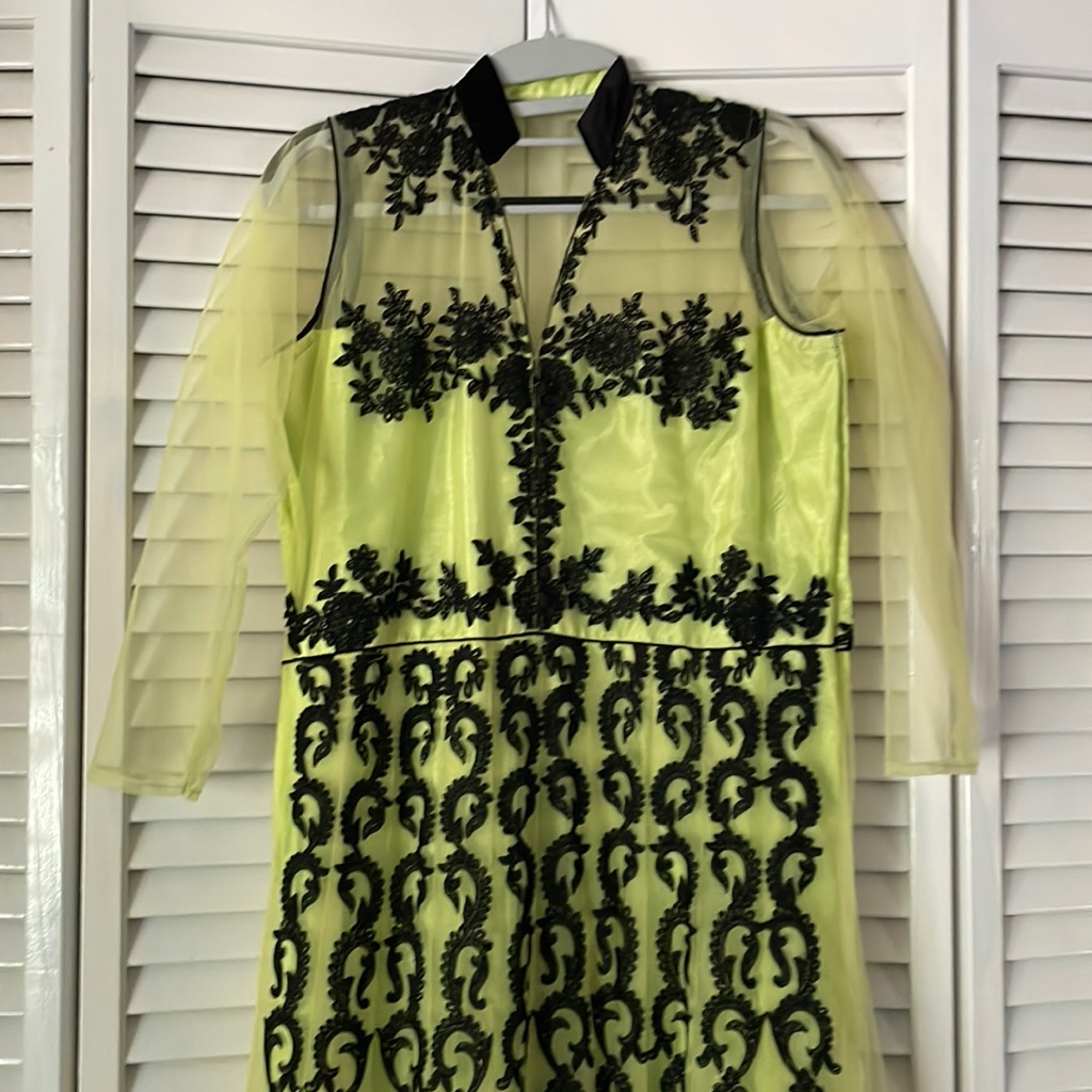Lime Green Anarkali